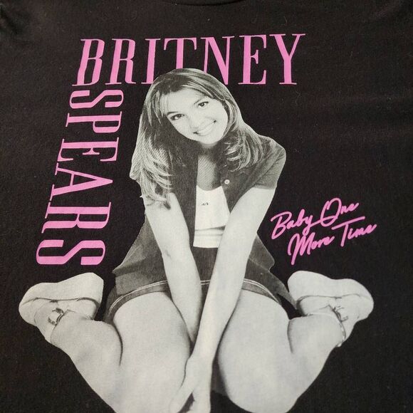 Britney Spears Black Tshirt With Graphic Size XXLT - Picture 2 of 5